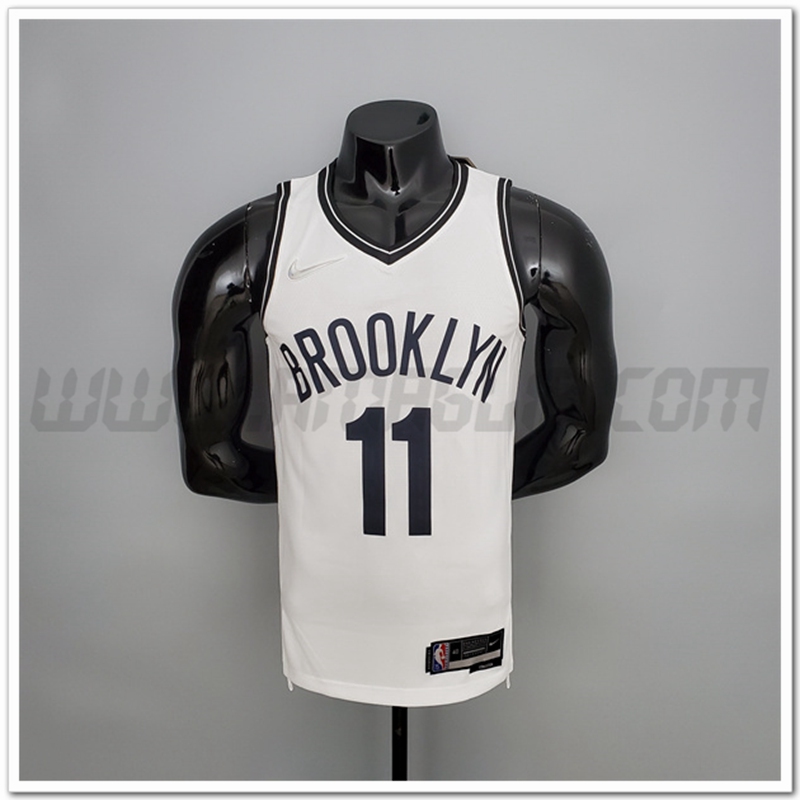 Maglia Brooklyn Nets (Irving #11) Bianco 75°anniversario