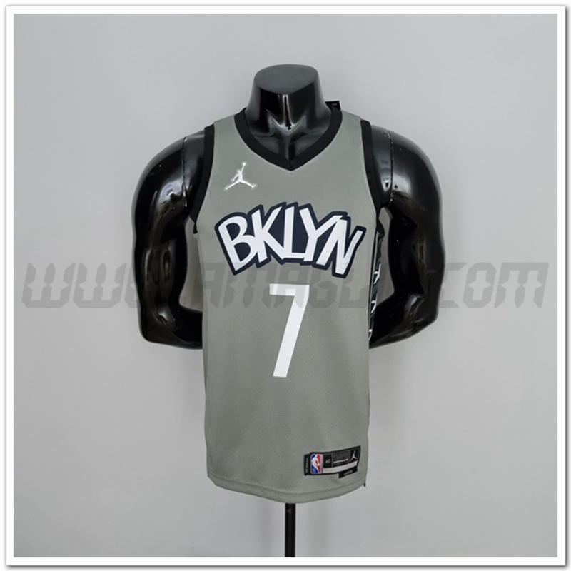 Maglia Brooklyn Nets (Durant #7) Gris 75°anniversario Citta