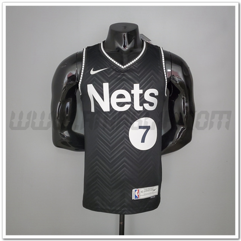 Maglia Brooklyn Nets (Durant #7) 2021 Nero Bonus Edition