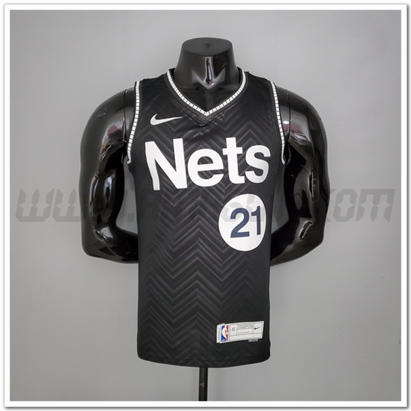 Maglia Brooklyn Nets (Harden #13) 2021 Nero Bonus Edition