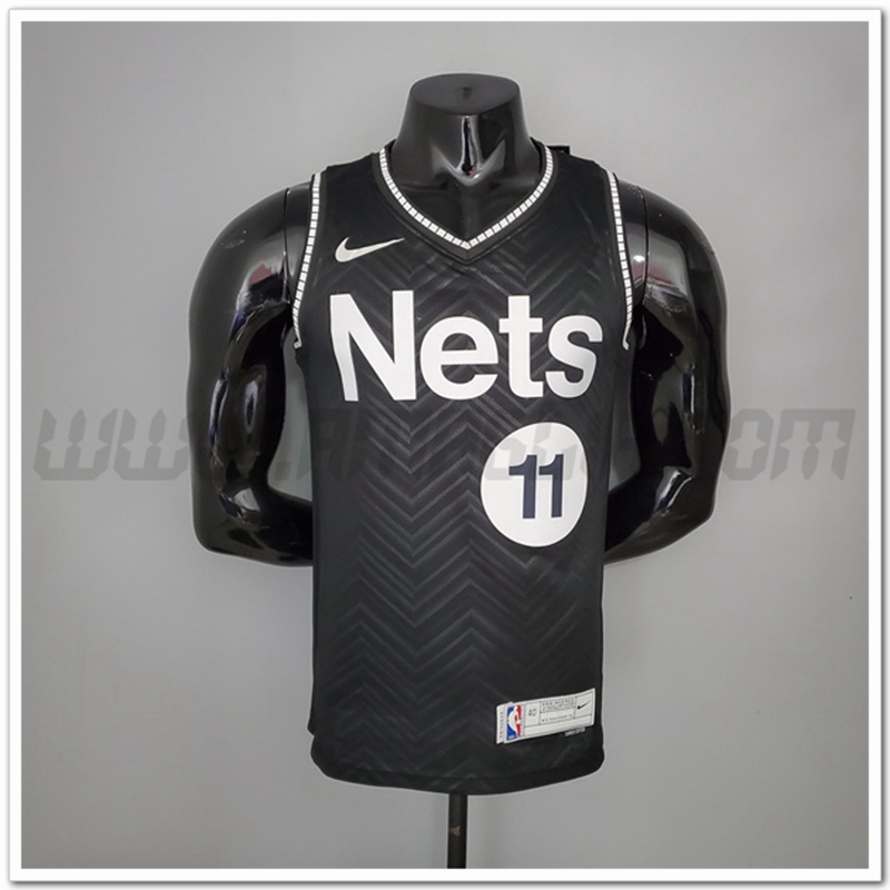 Maglia Brooklyn Nets (Irving #11) 2021 Nero Bonus Edition