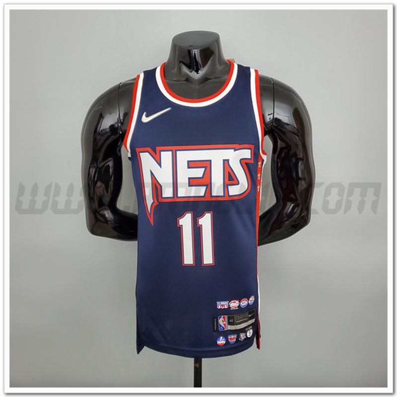 Maglia Brooklyn Nets (Irving #11) Blu reale 75°anniversario Citta