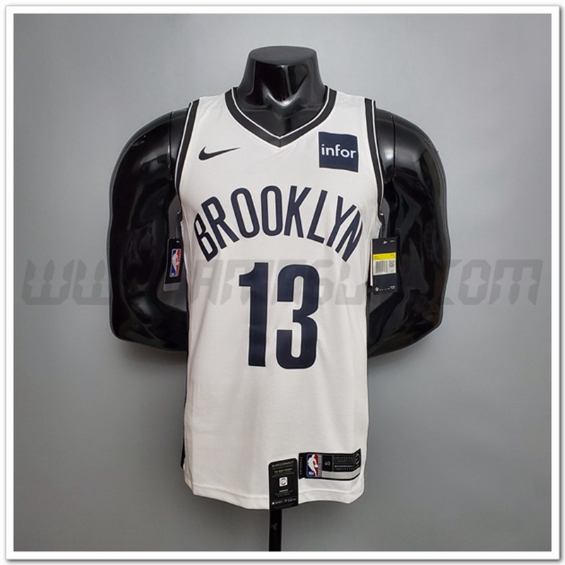 Maglia Brooklyn Nets (Harden #13) Bianco