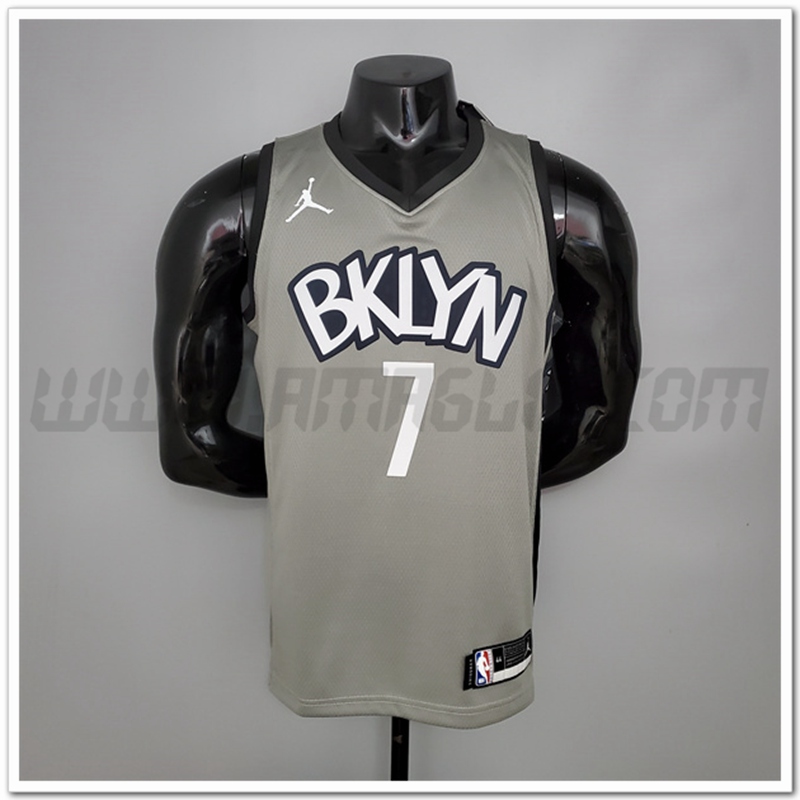 Maglia Brooklyn Nets (Durant #7) Gris Citta