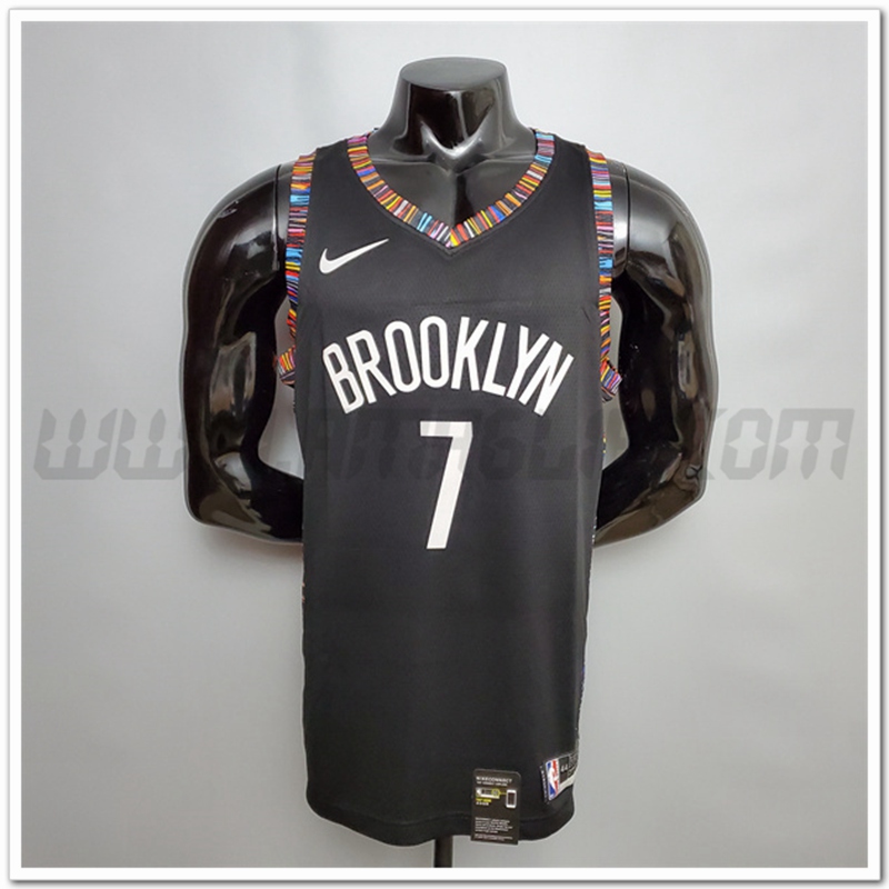 Maglia Brooklyn Nets (Durant #7) Nero City Version
