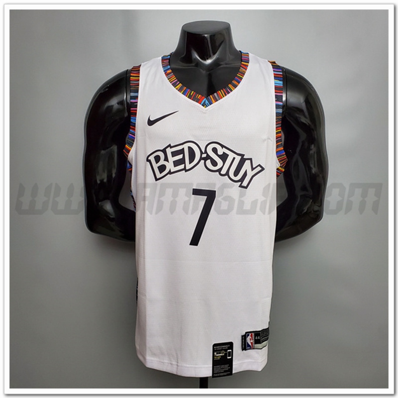 Maglia Brooklyn Nets (Durant #7) Bianco City Version