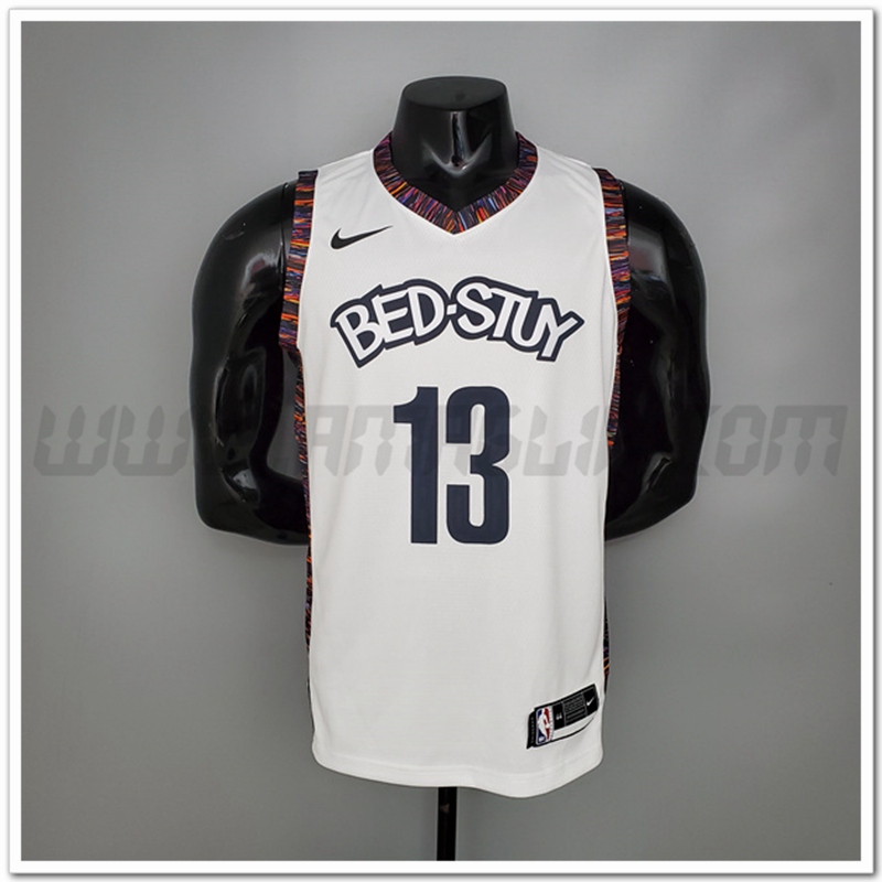 Maglia Brooklyn Nets (Harden #13) Bianco City Version