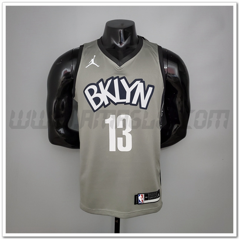Maglia Brooklyn Nets (Harden #13) Gris Citta