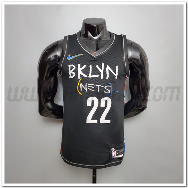 Nuovo Maglia Brooklyn Nets (LeVerde #22) Nero Citta