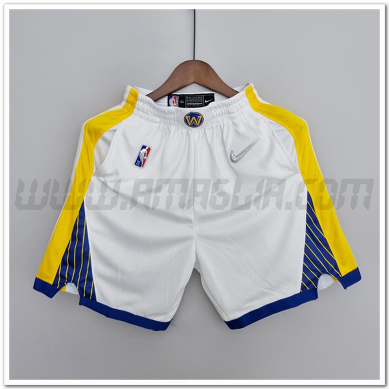 Pantaloncini NBA Golden State Warriors Bianco 75°anniversario