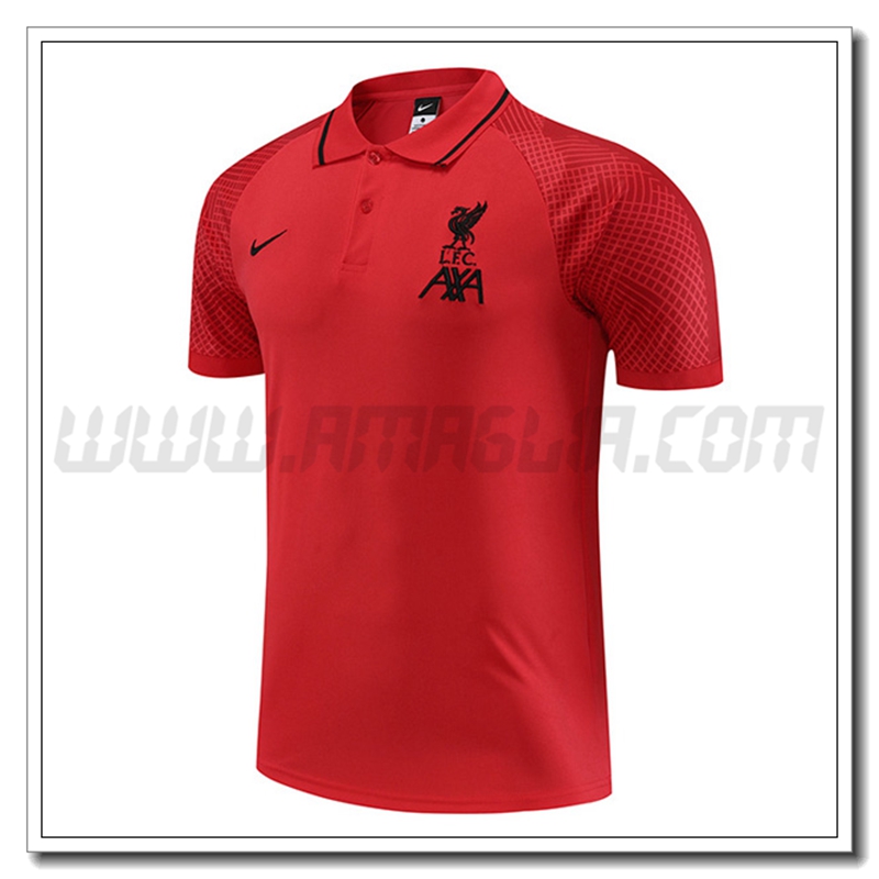Maglia Polo FC Liverpool Rosso 2022 2023 -02