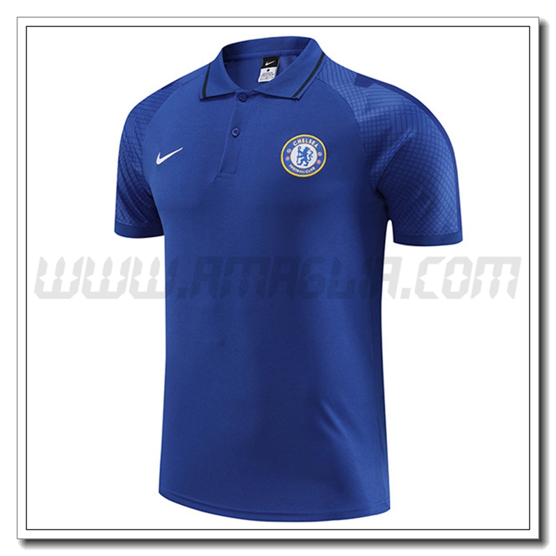 Maglia Polo FC Chelsea Blu 2022 2023 -02