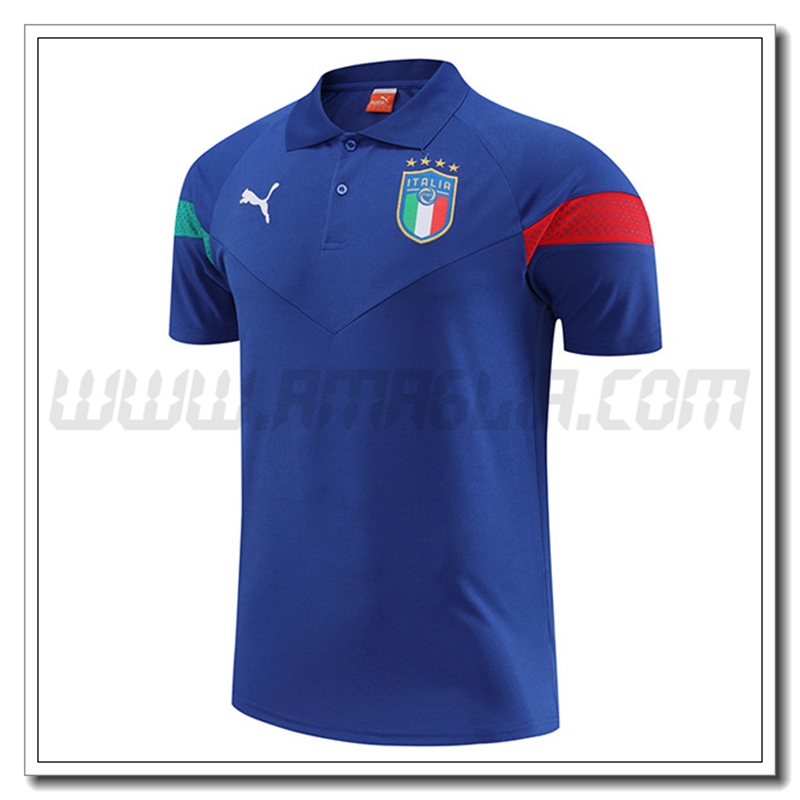 Maglia Polo Italia Blu 2022 2023