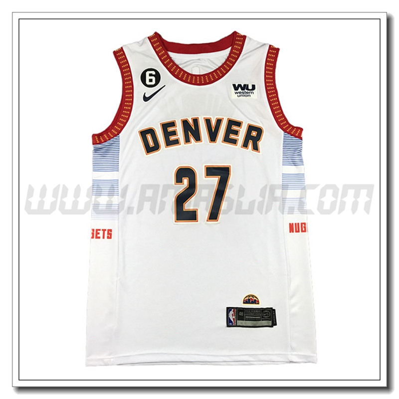 Maglia Detroit Denver Nuggets (MURRAY #27) 2022/23 Bianco