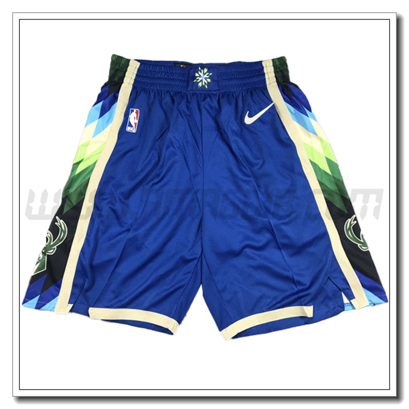 Pantaloncini NBA Milwaukee Bucks Blu