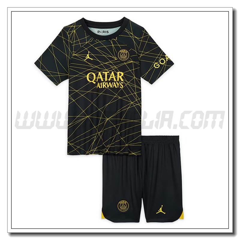 Kit Maglia PSG Bambino Quarto Retro 2022 2023