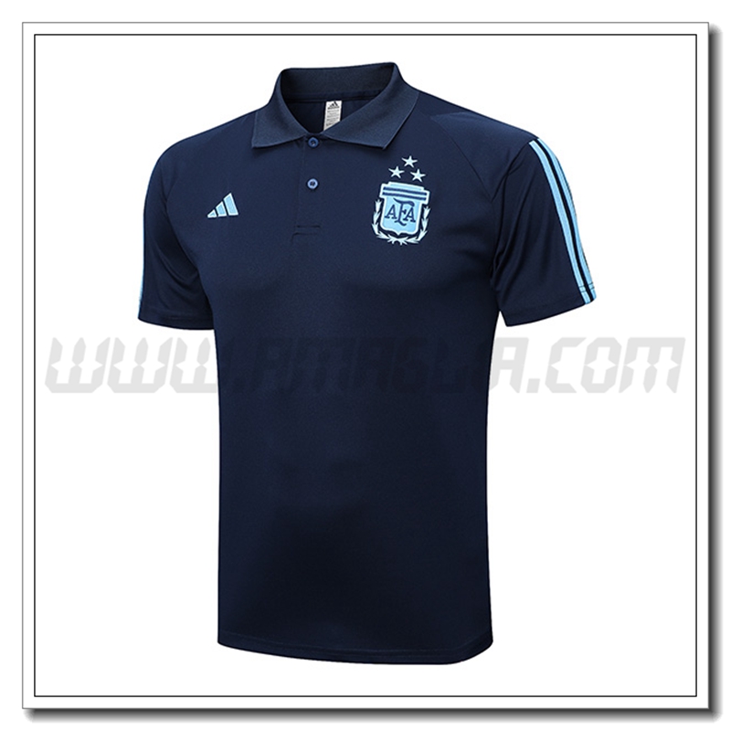 Maglia Polo Argentina Blu Marino 2022 2023