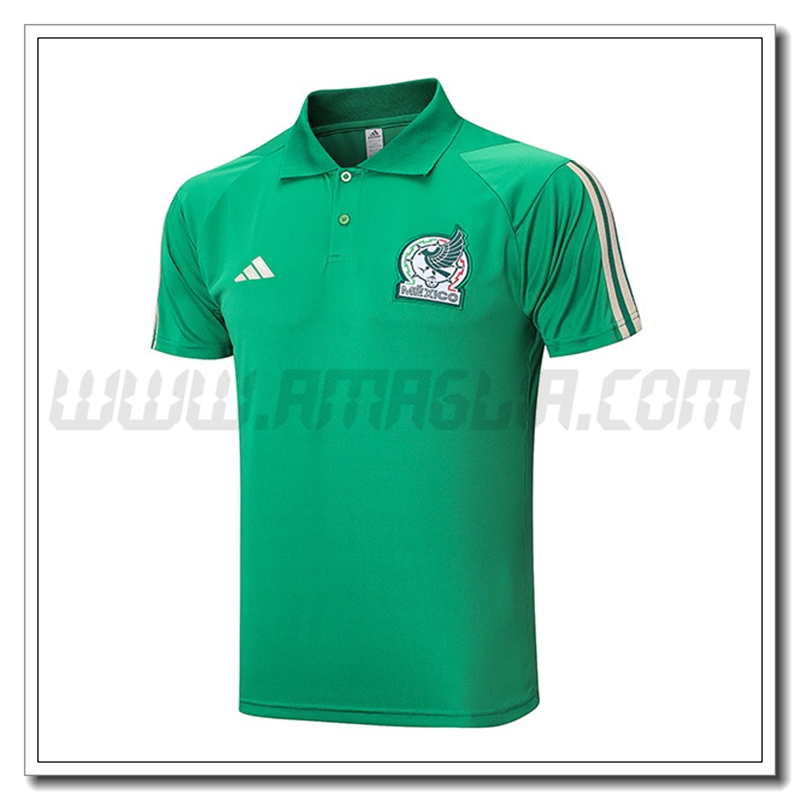 Maglia Polo Messico Verde 2022 2023