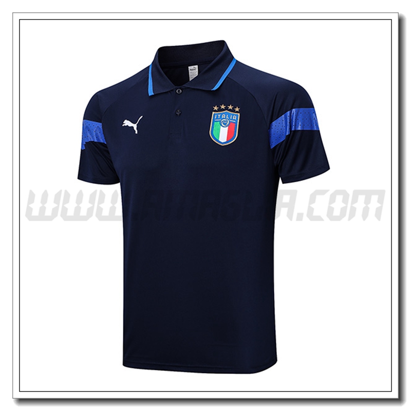 Maglia Polo Italia Blu Marino 2022 2023