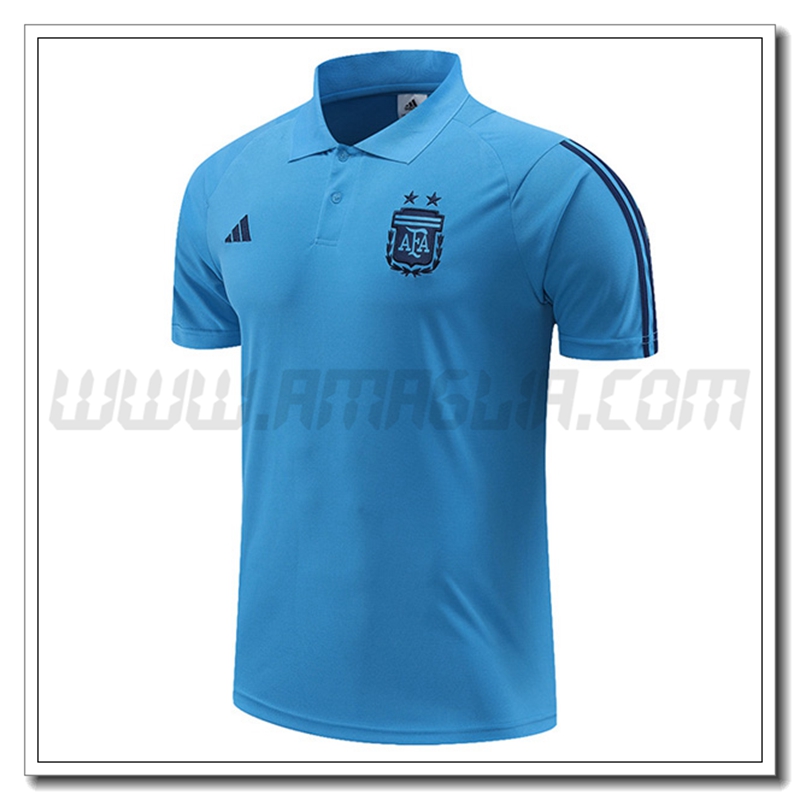 Maglia Polo Argentina Azzurro 2022 2023