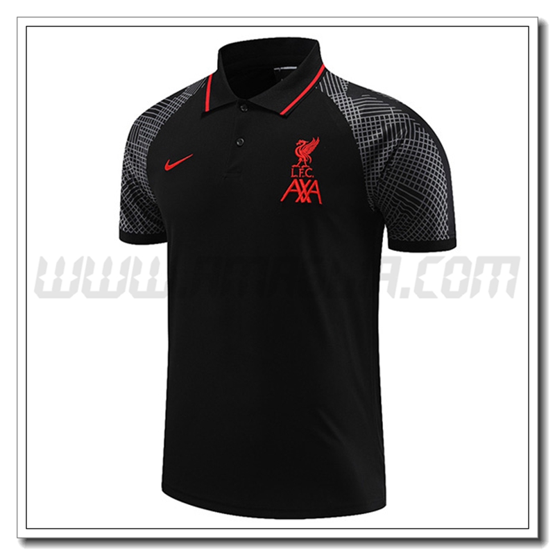 Maglia Polo FC Liverpool Nero 2022 2023