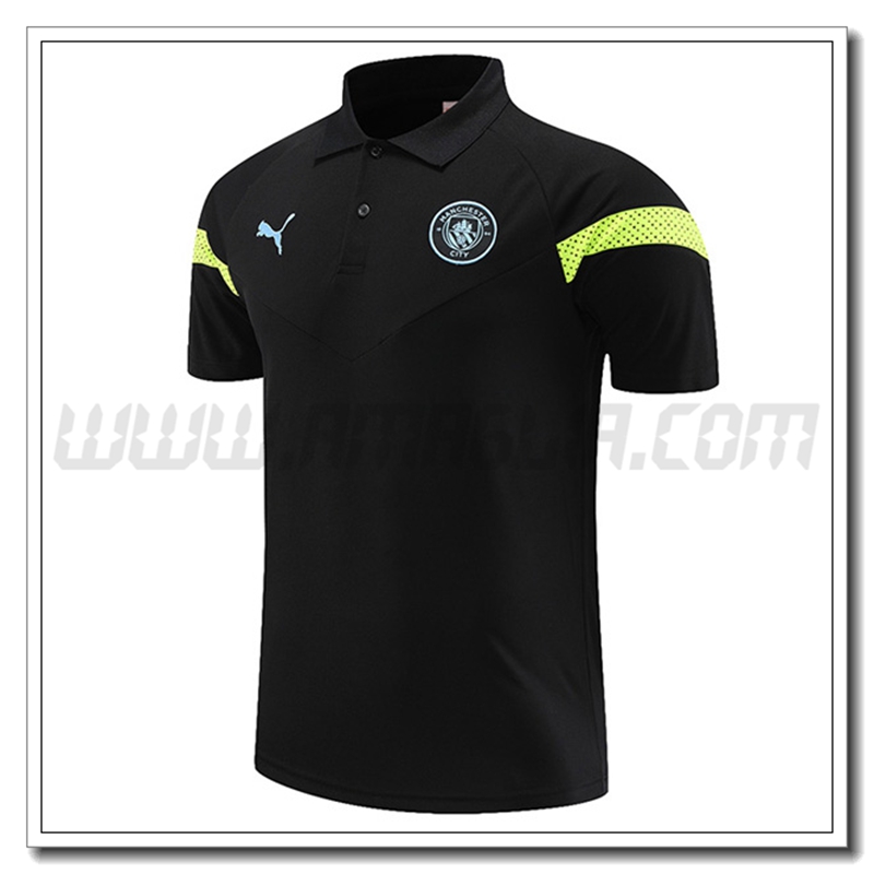 Maglia Polo Manchester City Nero 2022 2023