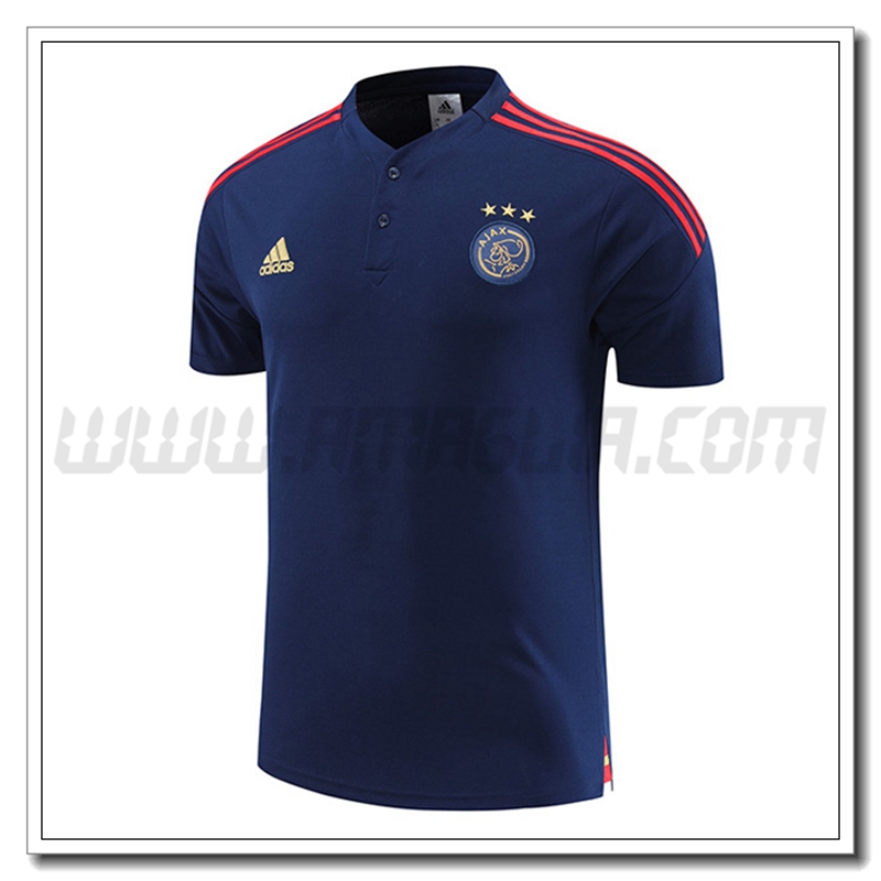 Maglia Polo AFC Ajax Blu Marino 2022 2023