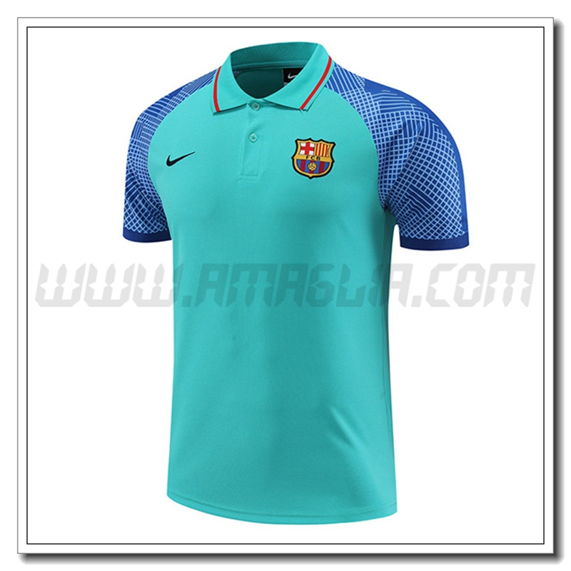 Maglia Polo FC Barcellona Verde 2022 2023