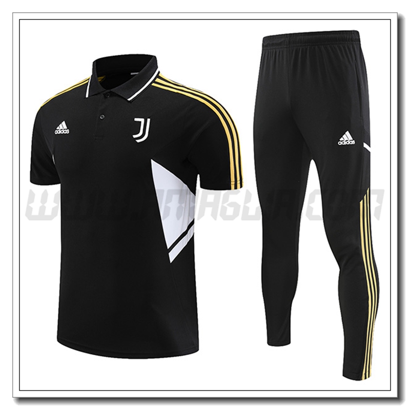KIT Maglia Polo Juventus + Pantaloni Nero 2022 2023