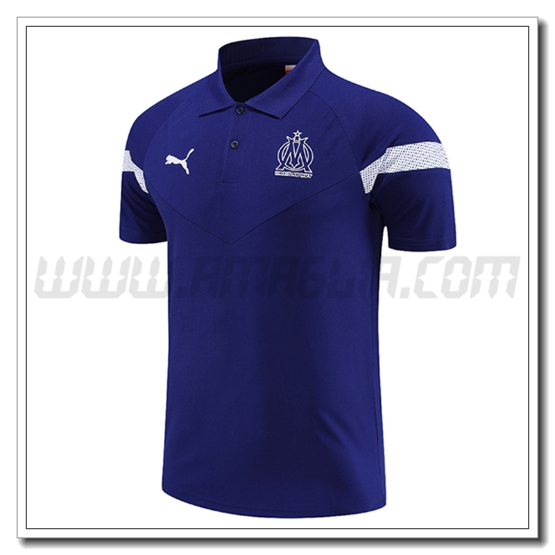 Maglia Polo Marsiglia Blu 2022 2023