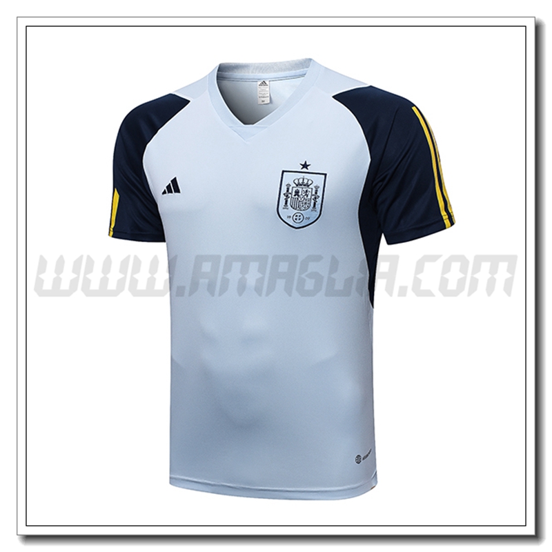 Maglia Allenamento Spagna Azzurro 2022 2023