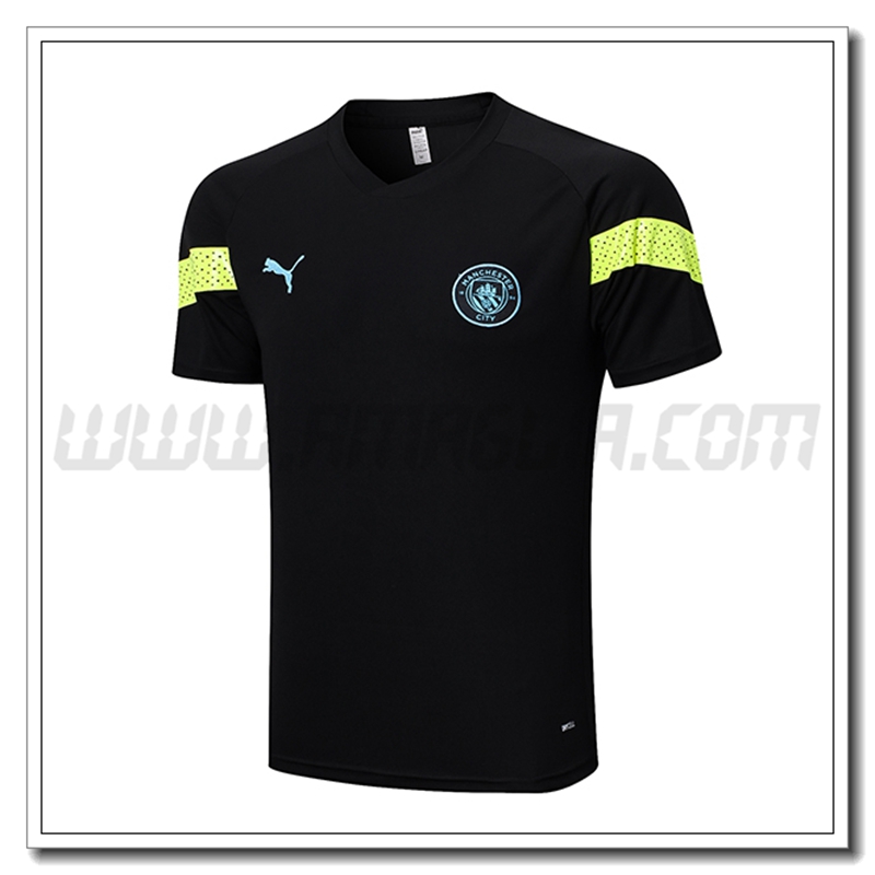 Maglia Allenamento Manchester City Nero 2022 2023