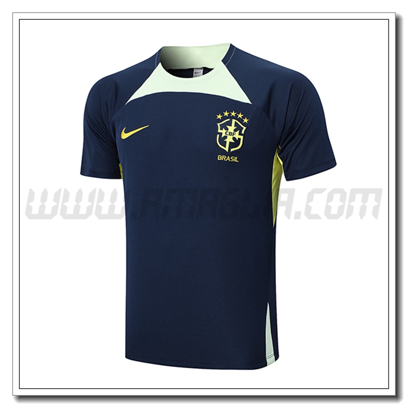 Maglia Allenamento Brasile Blu Marino 2022 2023