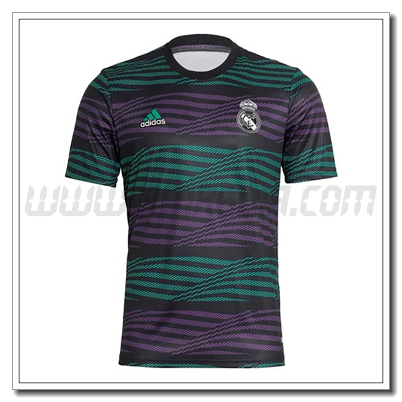 Maglia Allenamento Real Madrid Verde/Viola 2022 2023