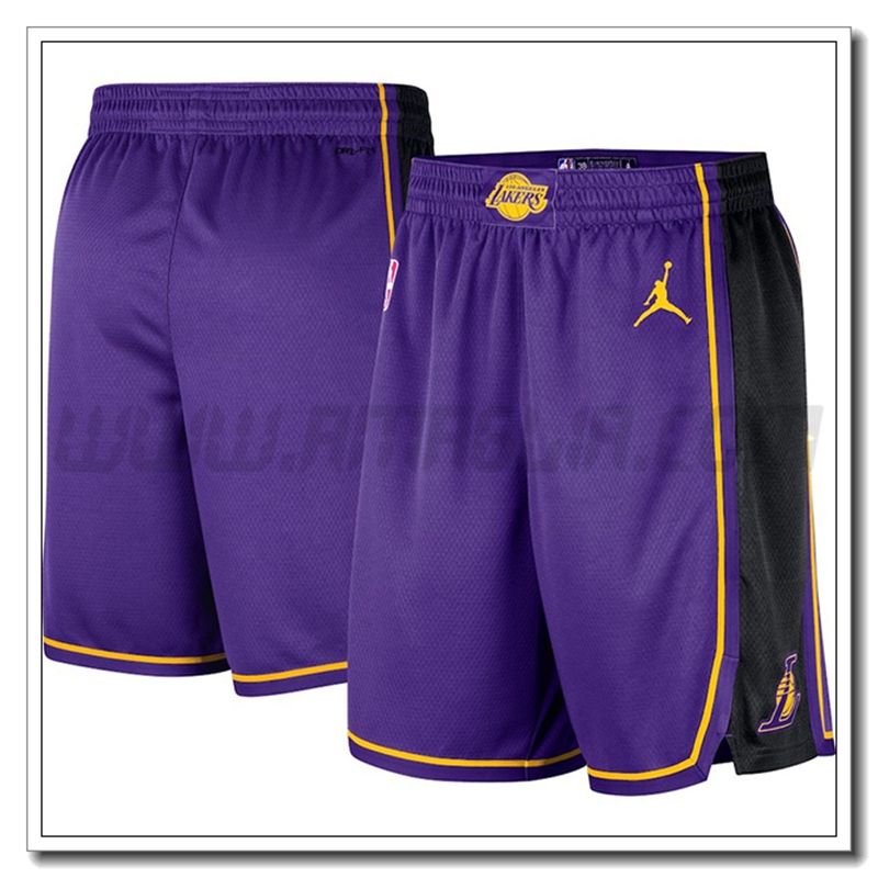 Pantaloncini NBA Los Angeles Lakers Viola/Nero