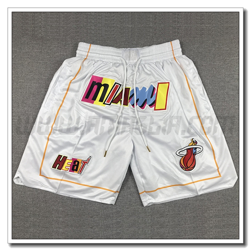Pantaloncini NBA Miami Heat Bianco