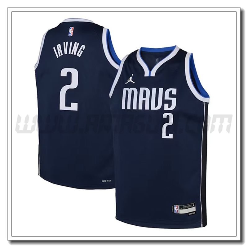 Maglia Dallas Mavericks (IRVING #2) 2022/23 Nero Edizione Dichiarazione