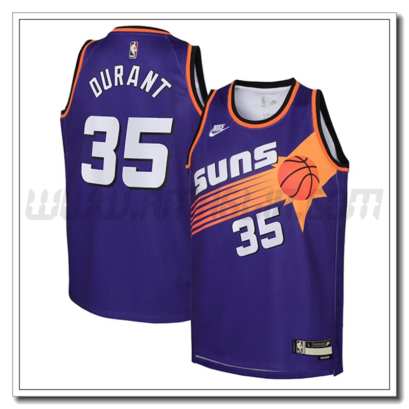 Maglia Phoenix Suns (DURANT #35) 2022/23 Viola Edizione Classica