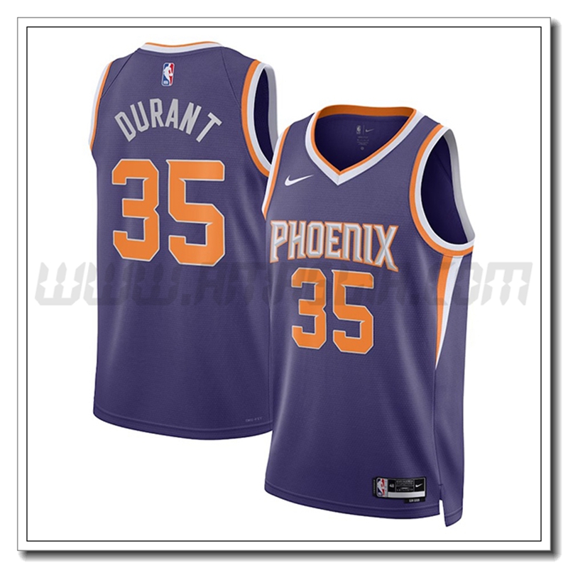 Maglia Phoenix Suns (DURANT #35) 2022/23 Viola Icon Edition
