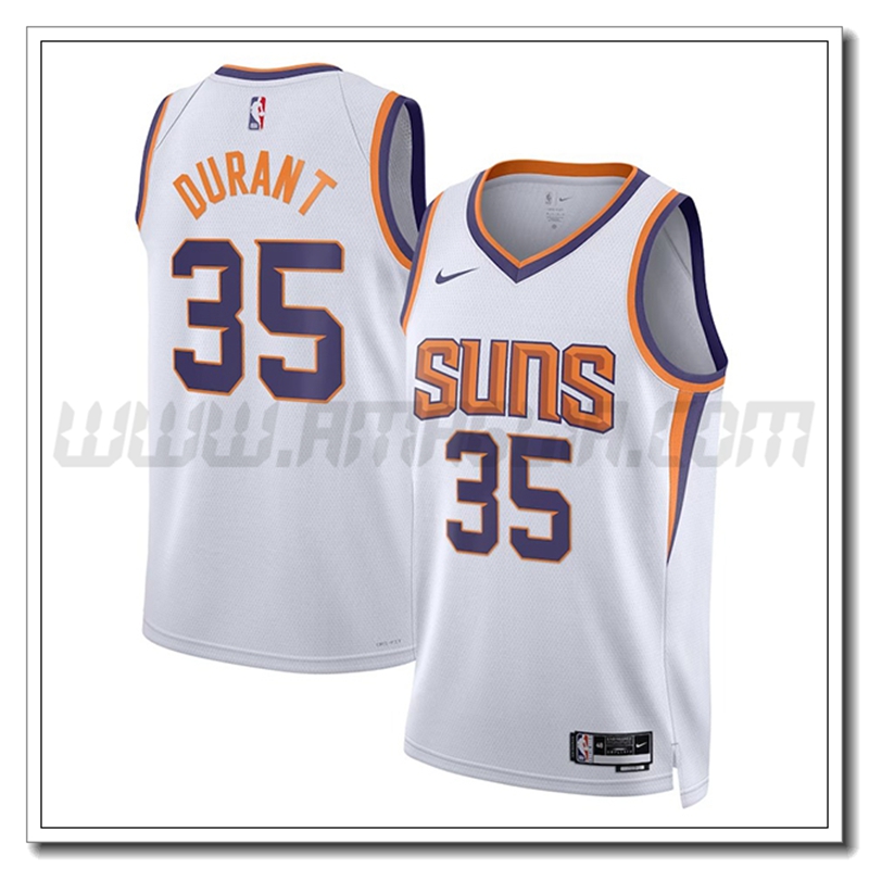 Maglia Phoenix Suns (DURANT #35) 2022/23 Bianco Edizione dell'Associazione