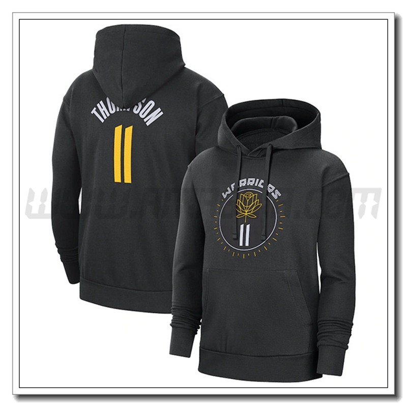 Felpa Allenamento Cappuccio Golden State Warriors Nero 2023