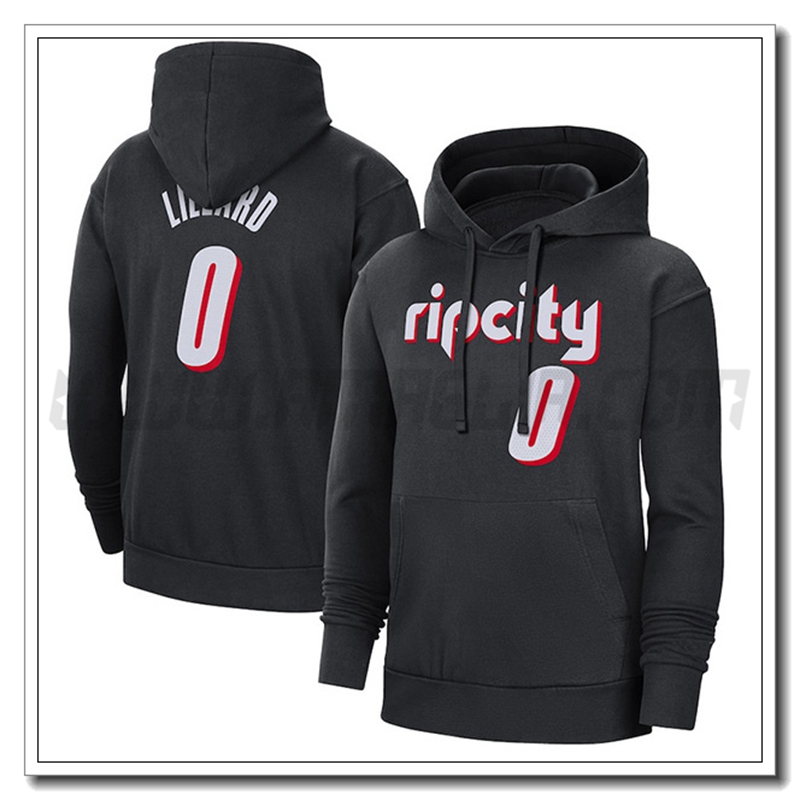 Felpa Allenamento Cappuccio Portland Trail Blazers Nero 2023