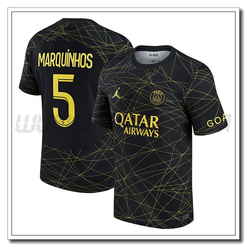 Maglia MARQUINHOS #5 PSG Quarto 2022 2023