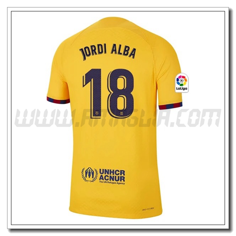 Maglia JORDI ALBA #18 FC Barcellona Quarto 2022 2023