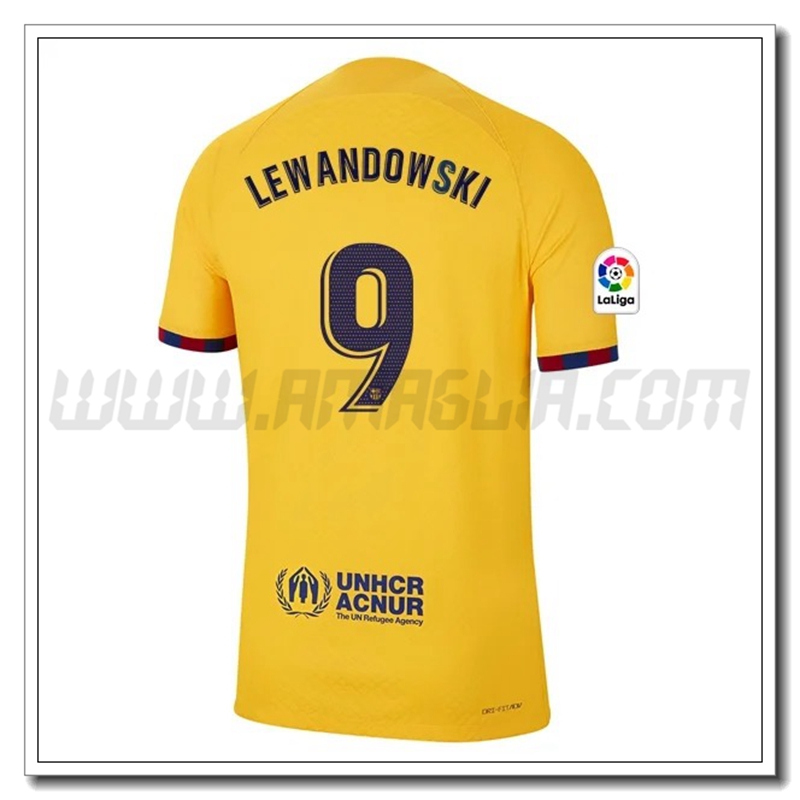Maglia LEWANDOWSKI #9 FC Barcellona Quarto 2022 2023