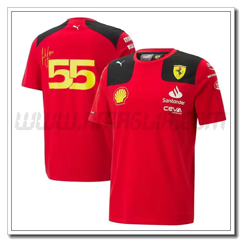 Maglietta F1 Scuderia Ferrari Team GIALLO 2023