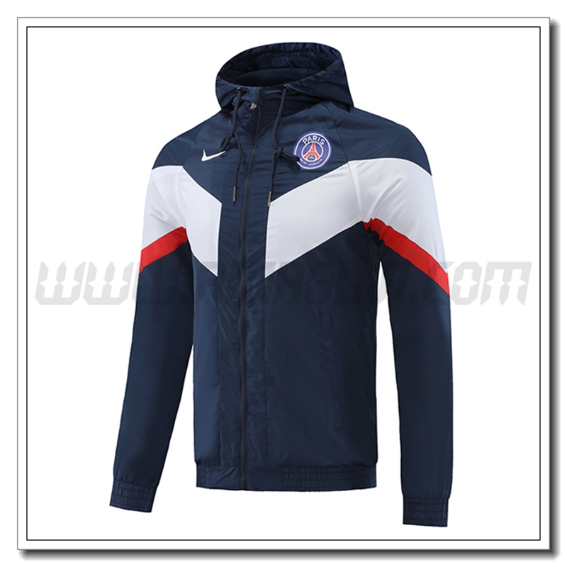 Giacca a Vento PSG Blu Marino 2022 2023
