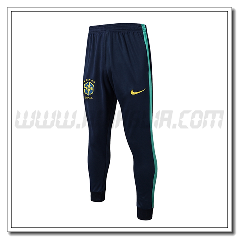 Pantaloni Allenamento Brasile Blu Marino 2022 2023