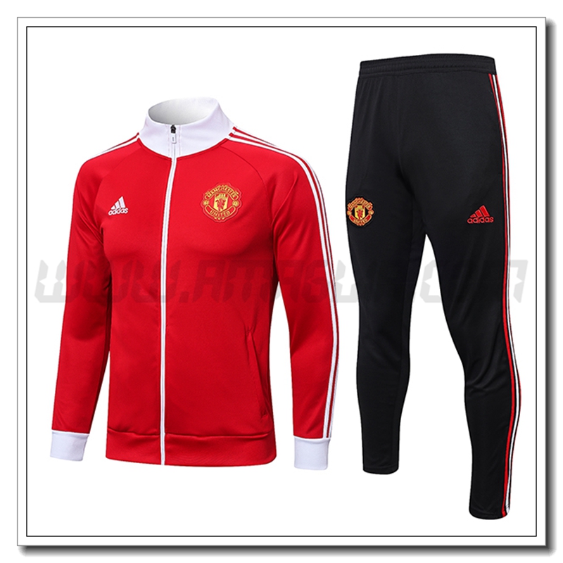 Tuta Allenamento Giacca Manchester United Rosso 2022 2023
