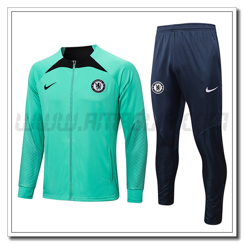 Tuta Allenamento Giacca FC Chelsea Verde 2022 2023